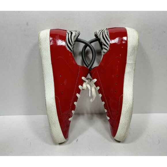 Golden Goose Superstar Red Patent Zebra Women’s Size 10 US / 40 Shoes - Picture 5 of 8